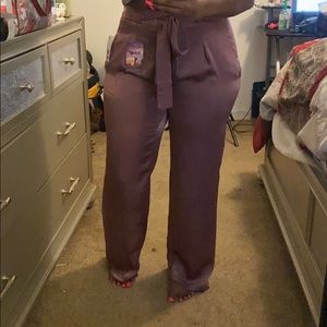Brand NEW!! Macy’s Lilac satin pants